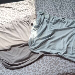 Wild Fable Bandeau Set - Cream and Gray